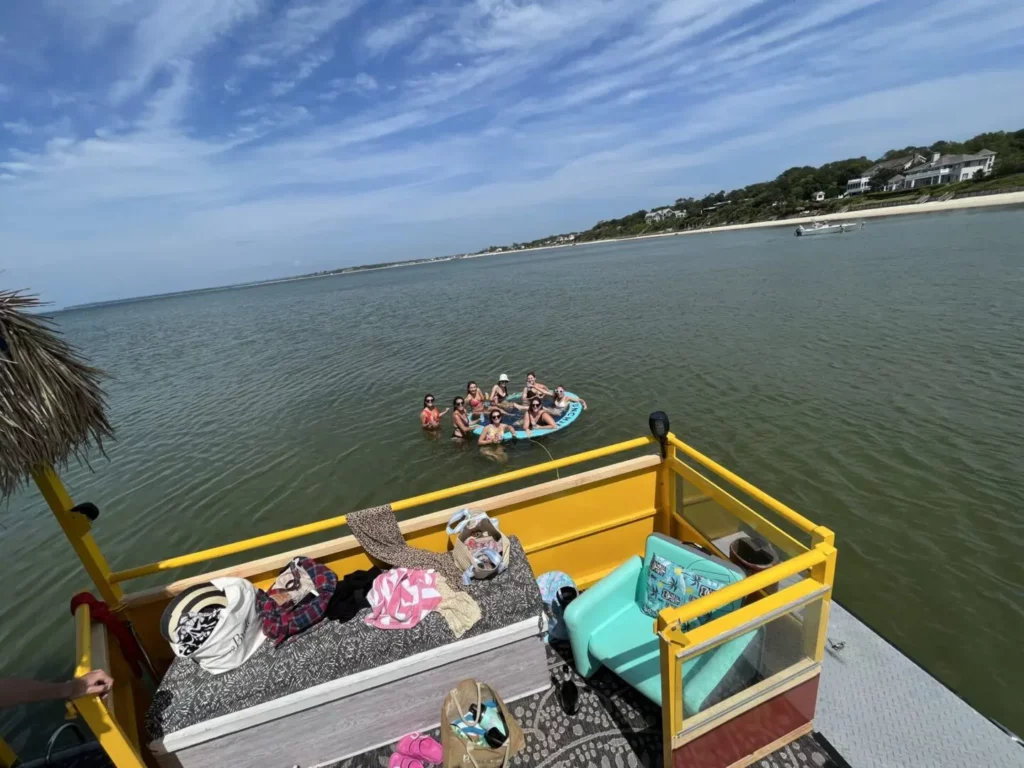 Family Party and Outing on Boat